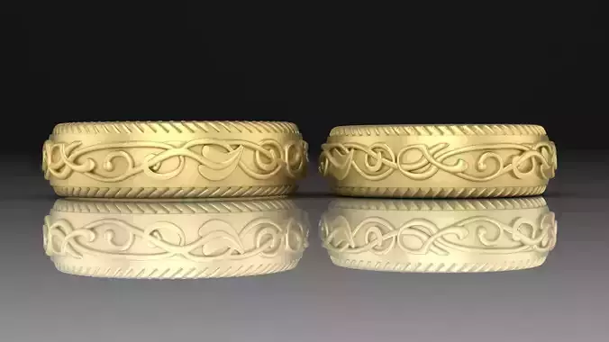 Couple Rings with patterns