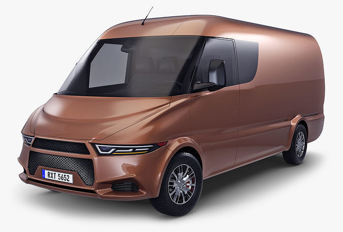 Generic Commercial Cargo Van v 1 3D model