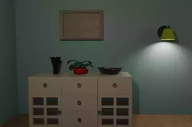 Isometric 3D Livingroom Low-Poly