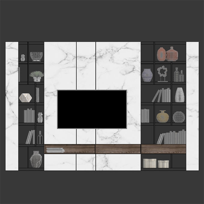 tv stand 014 3D model_2