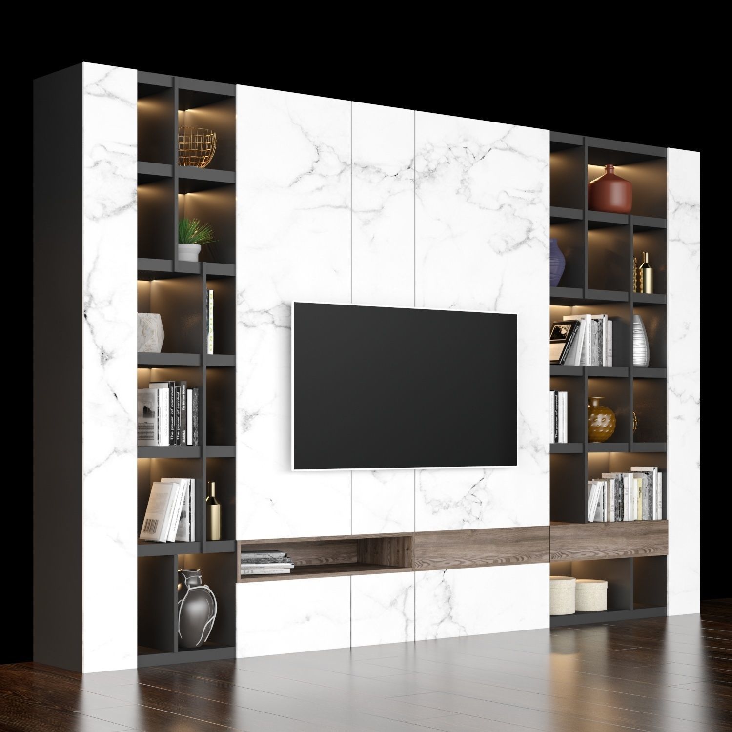 tv stand 014 3D model_1