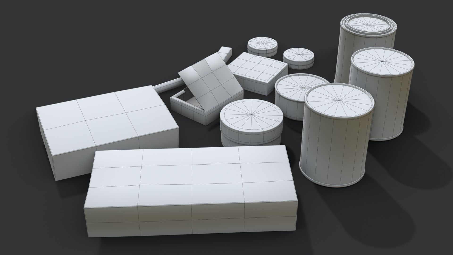 German Combat Ration WWII Low-poly 3D model_10