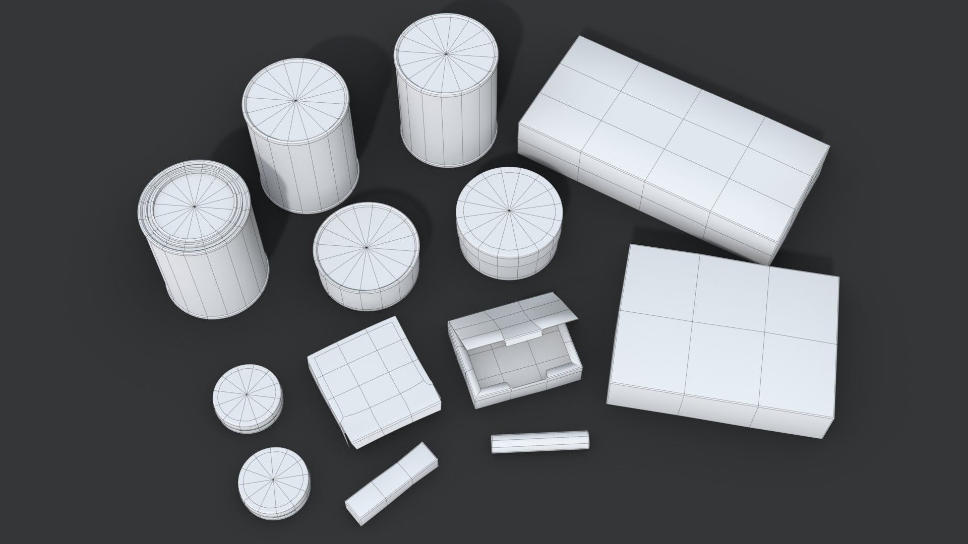 German Combat Ration WWII Low-poly 3D model_11