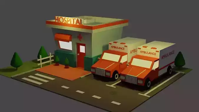 Mini Hospital and Two Ambulances