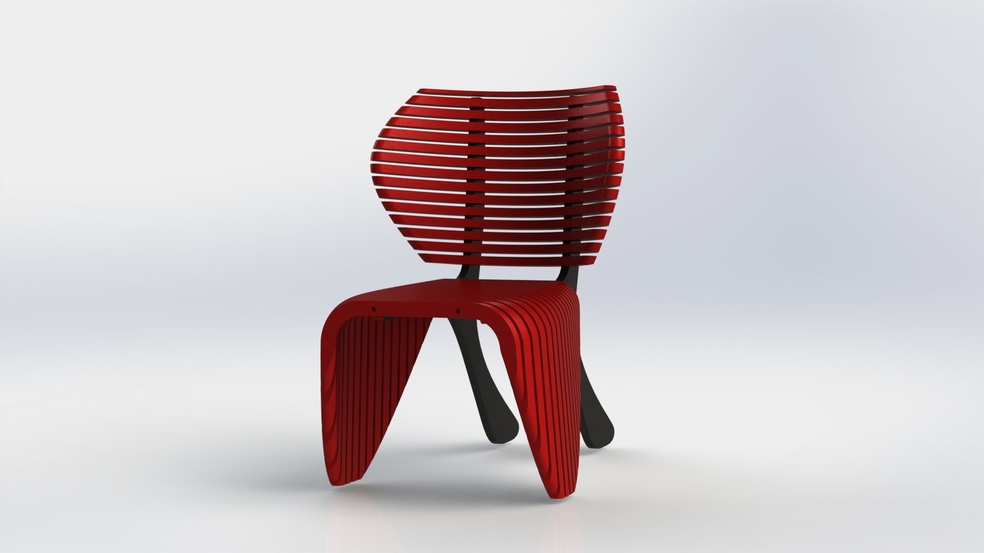 Parametric Chair simp 3D model_3