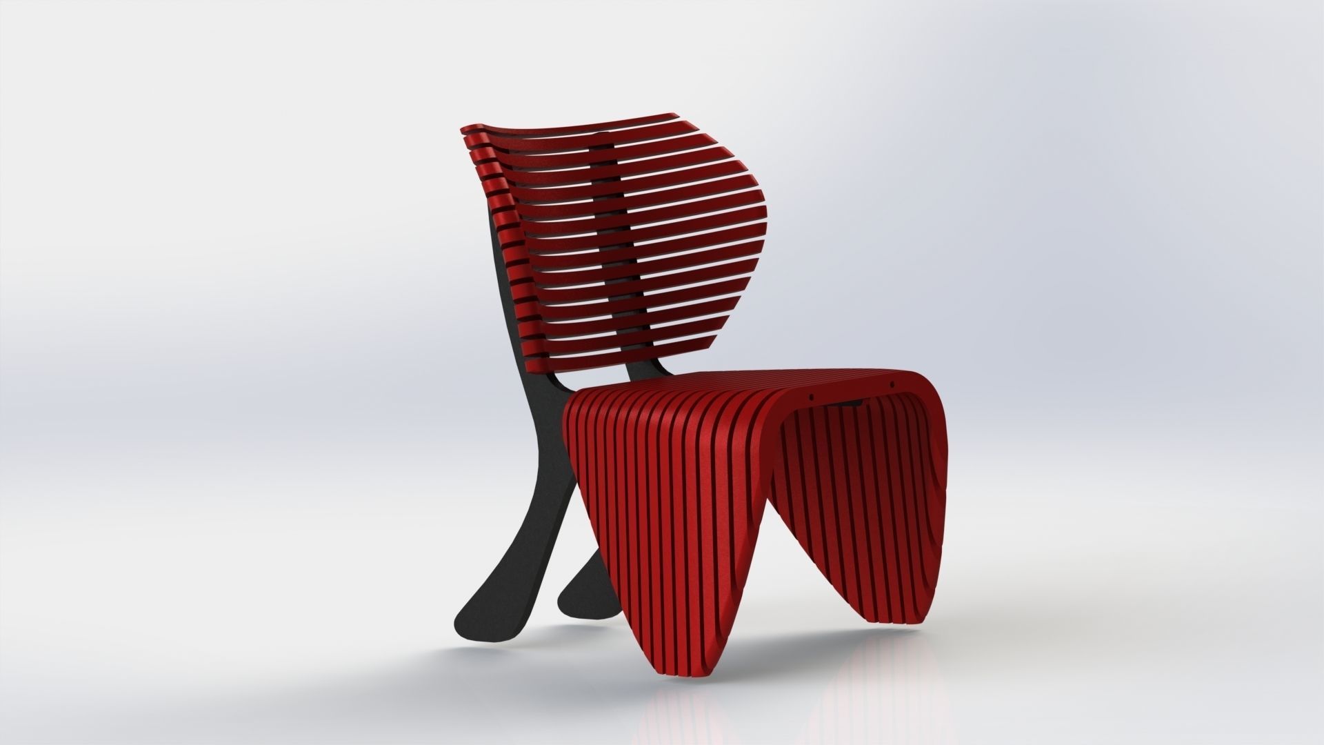 Parametric Chair simp 3D model_4