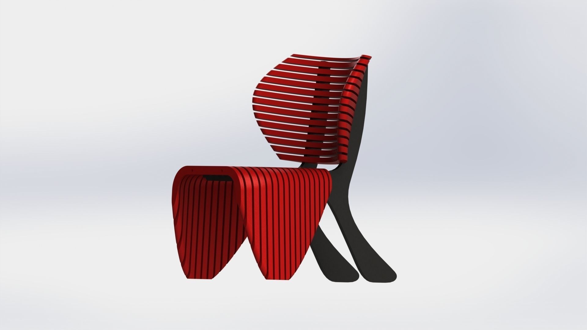 Parametric Chair simp 3D model_6