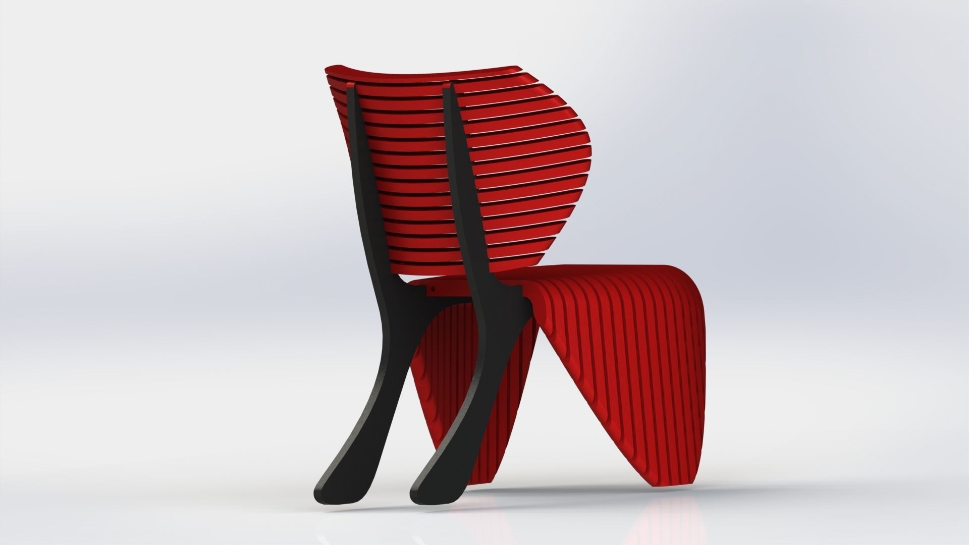 Parametric Chair simp 3D model_2