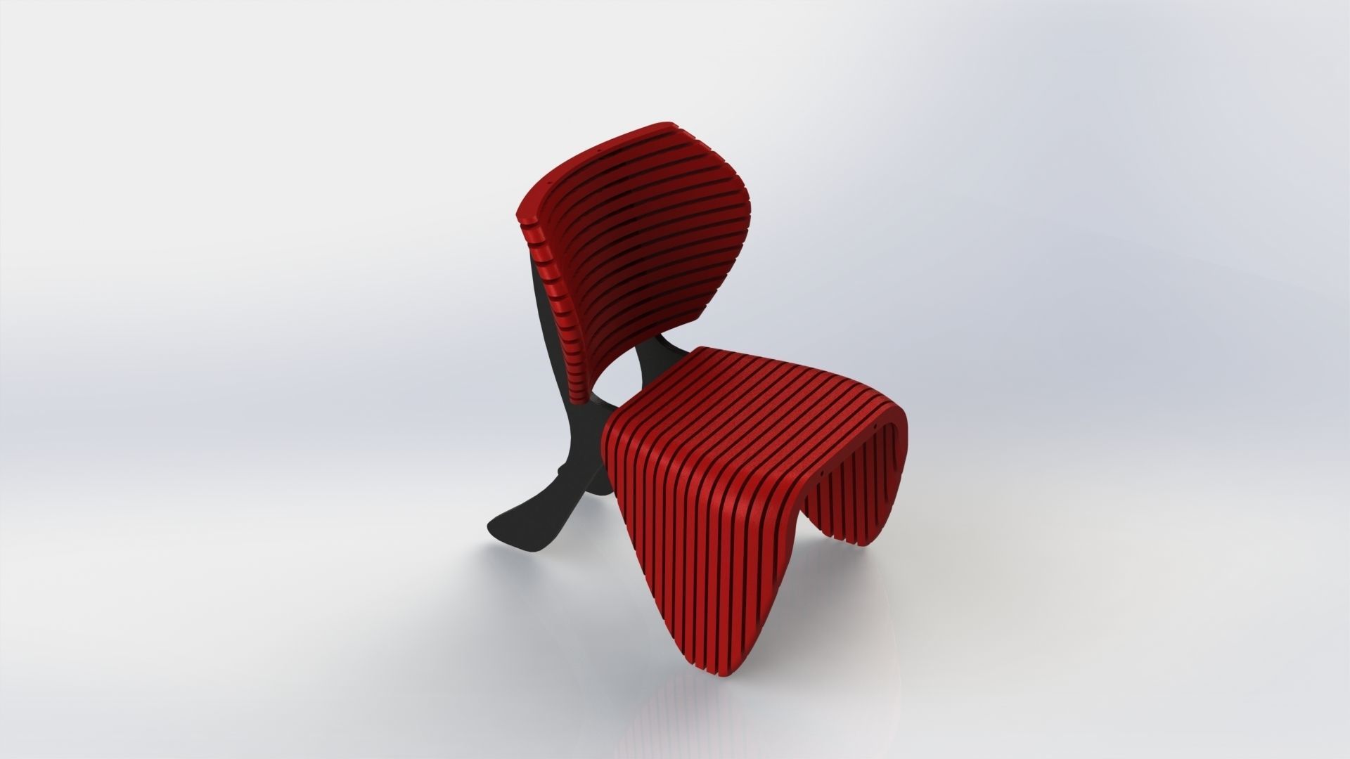 Parametric Chair simp 3D model_1