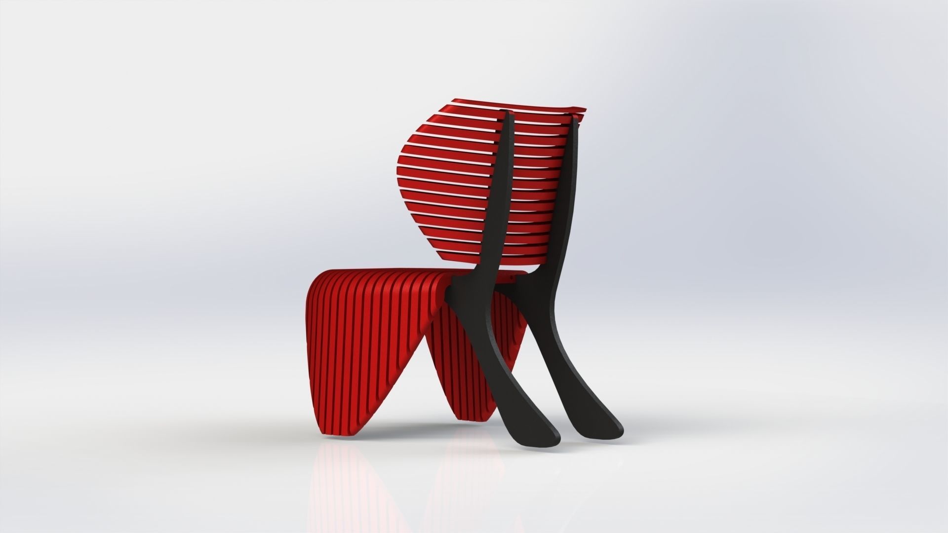 Parametric Chair simp 3D model_5