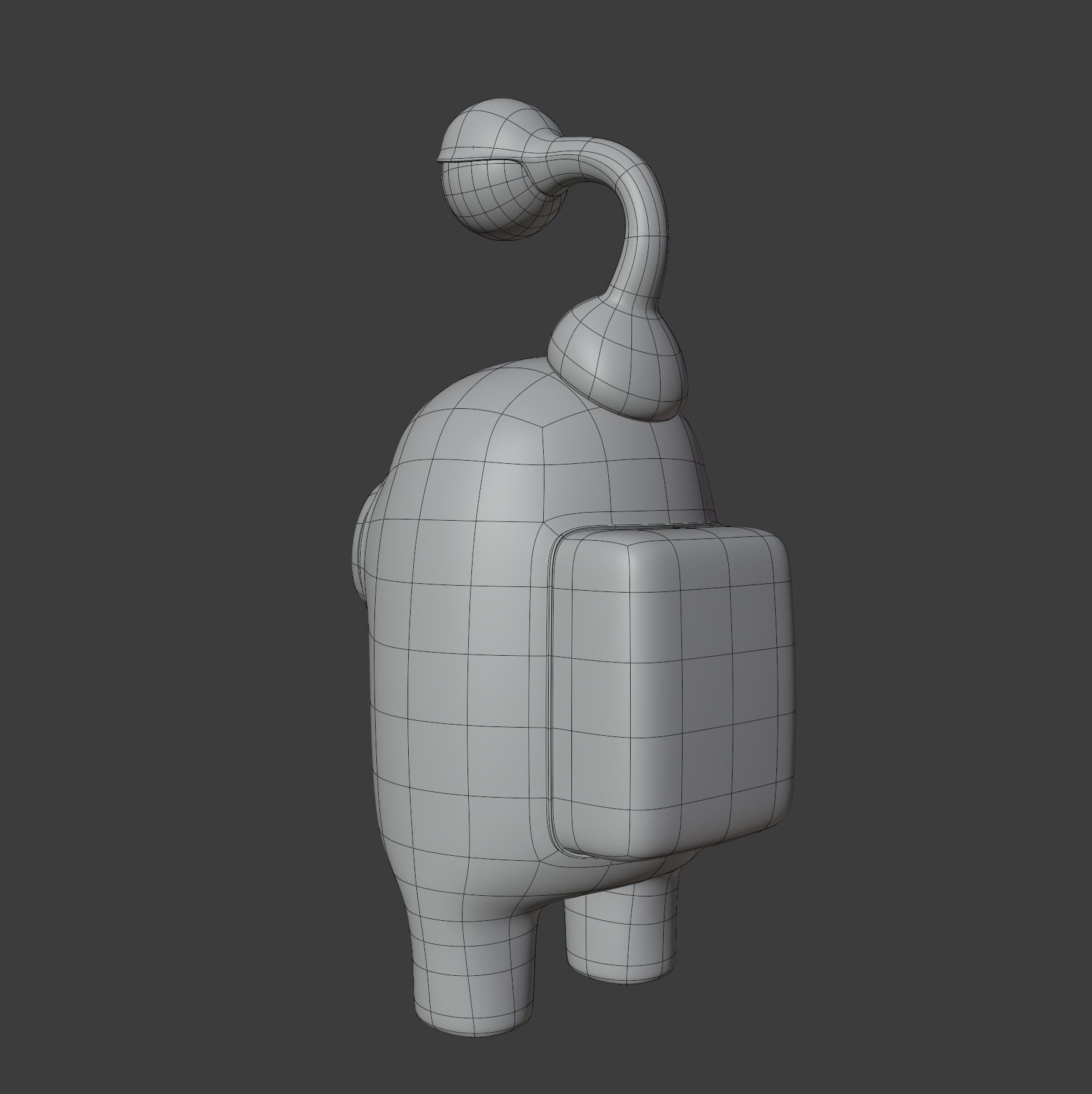 Among Us Eyeball Lamp Character 3D model_12