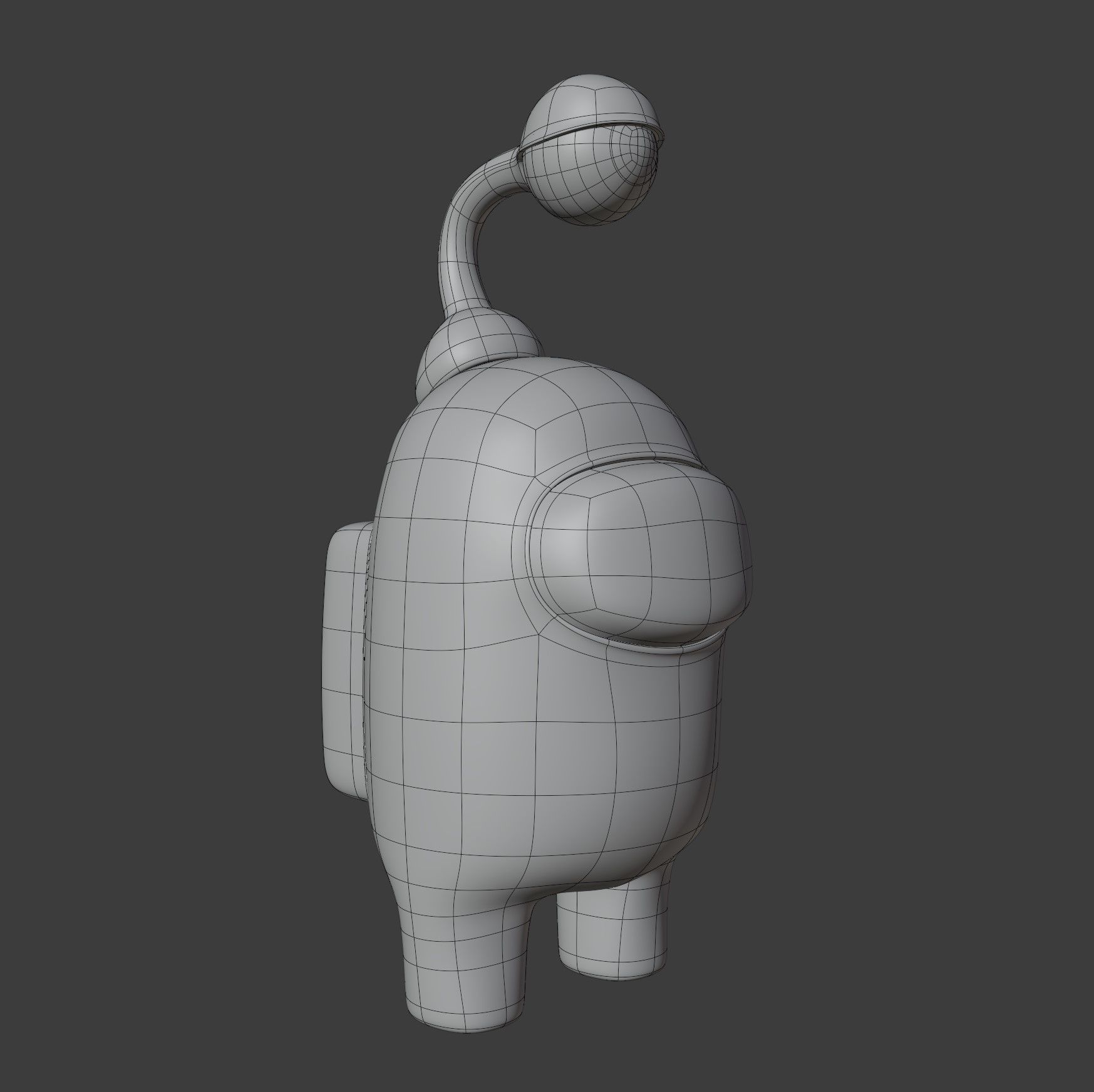 Among Us Eyeball Lamp Character 3D model_16