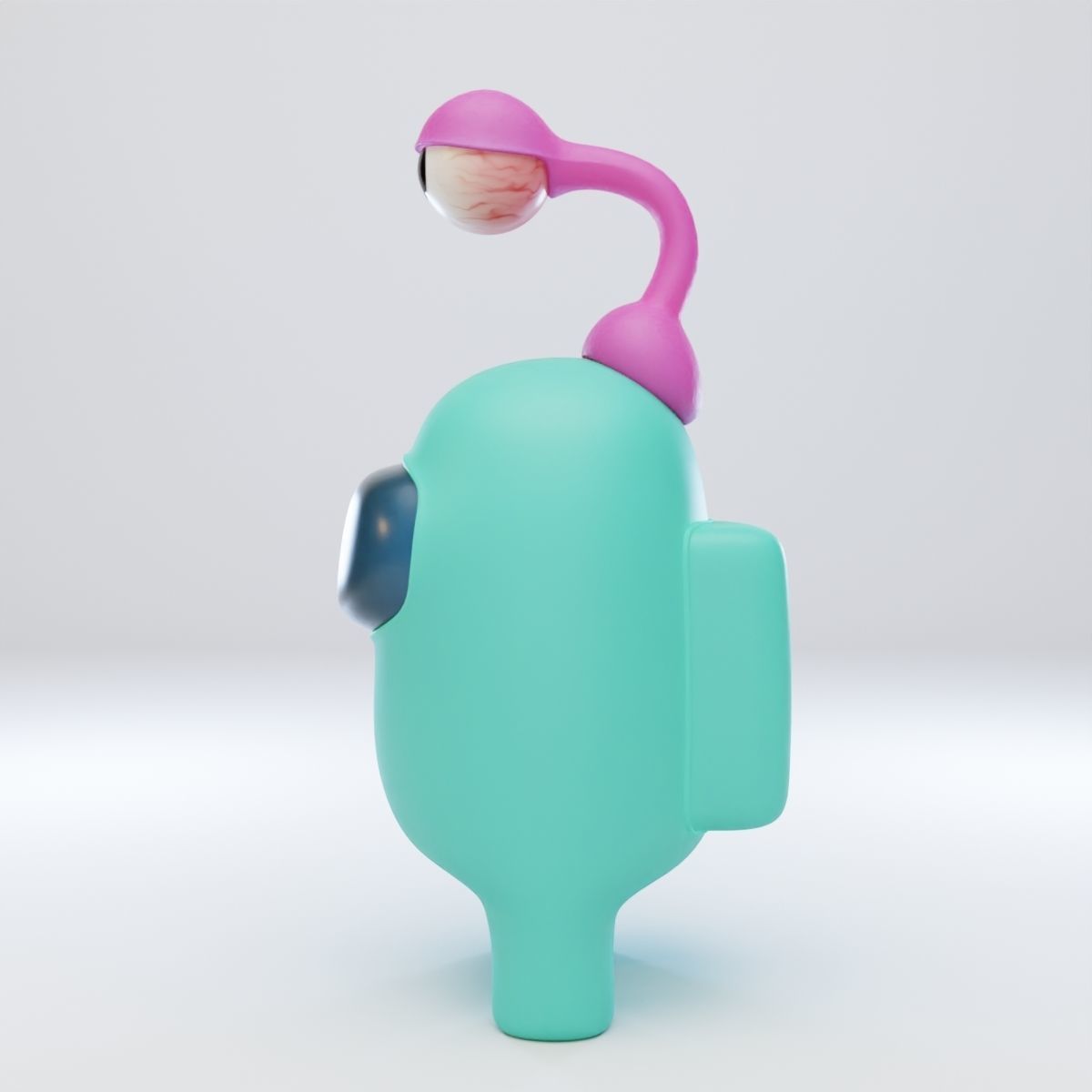 Among Us Eyeball Lamp Character 3D model_3