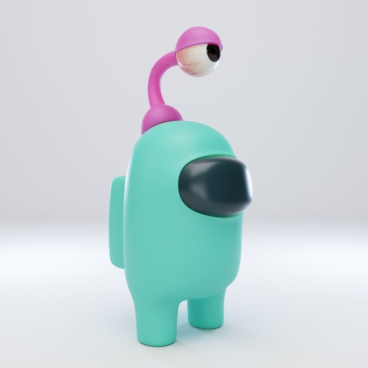 Among Us Eyeball Lamp Character 3D model_8