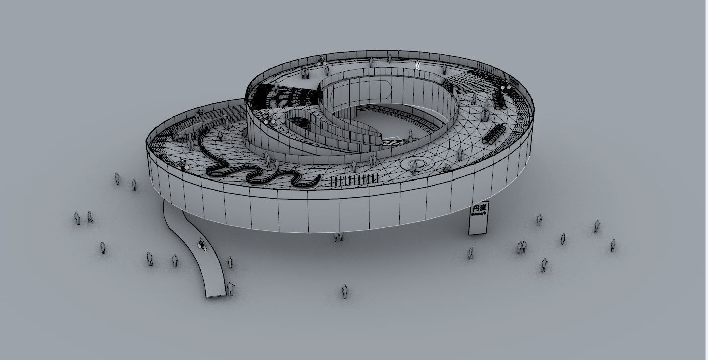 Denmark Pavilion with GH Script by BIG Architect  3D model_1