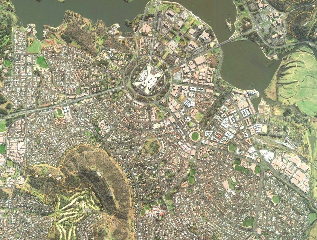 Cityscape Canberra Australia 3D model_2