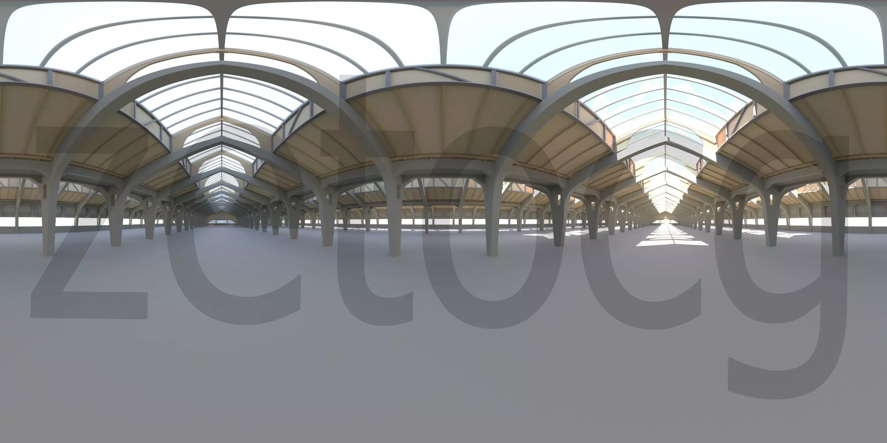 HDRI - Factory Hall Interior Texture_0