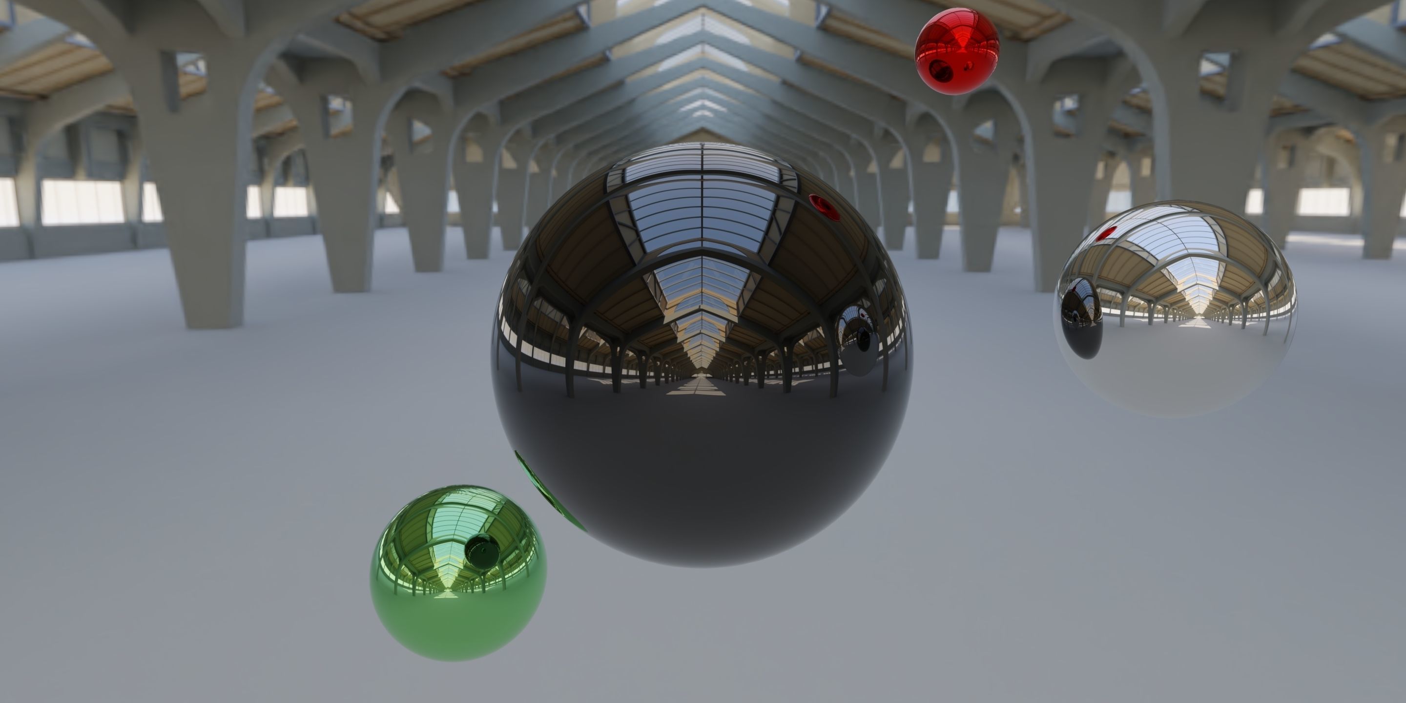 HDRI - Factory Hall Interior Texture_1