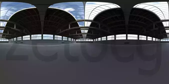 HDRI - Factory Hall Interior 2 Texture