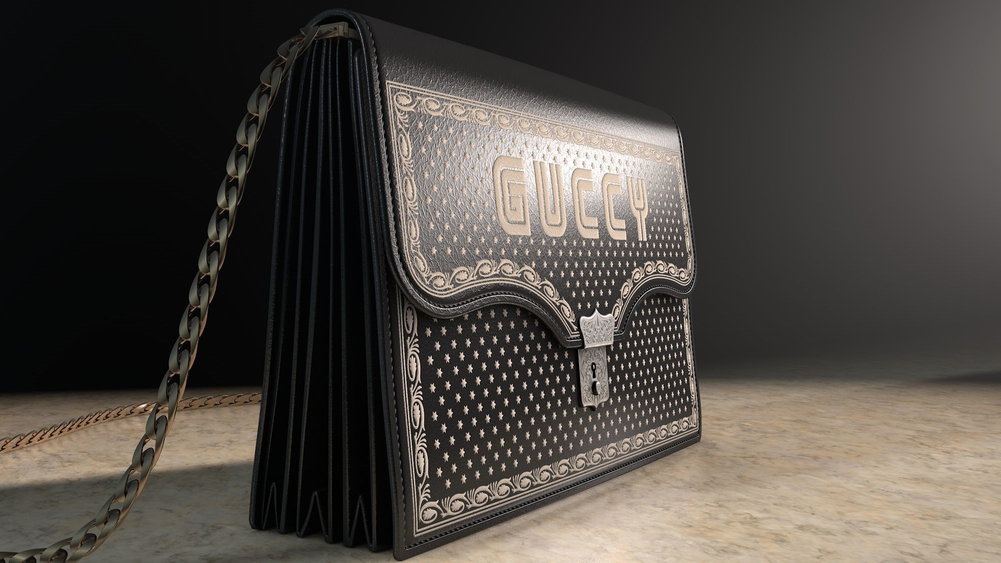 Gucci Bag 3D model_1