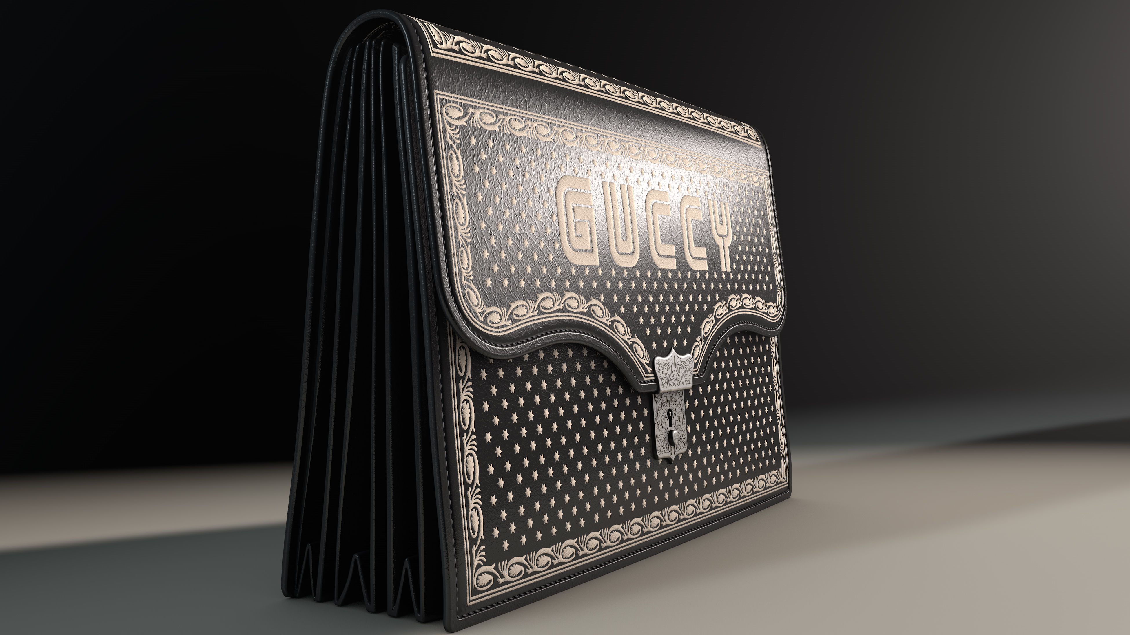 Gucci Bag 3D model_2