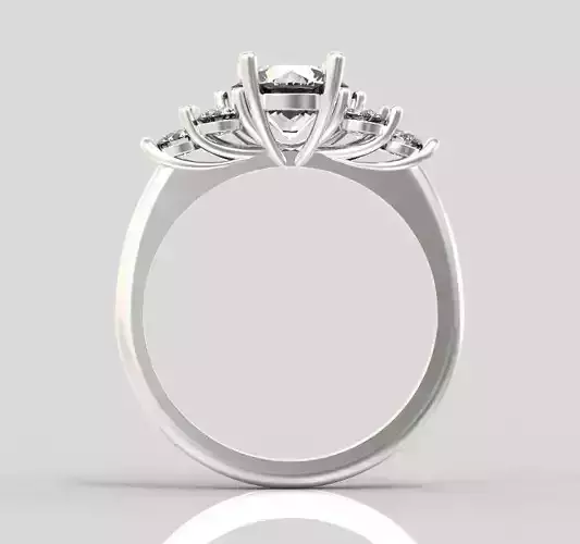 7 stones engagement ring