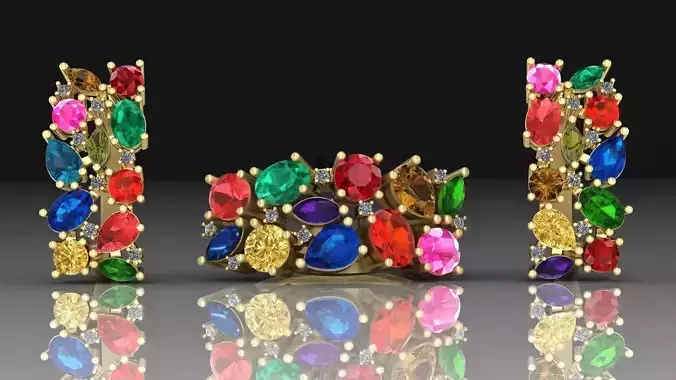 Headset with diamonds 