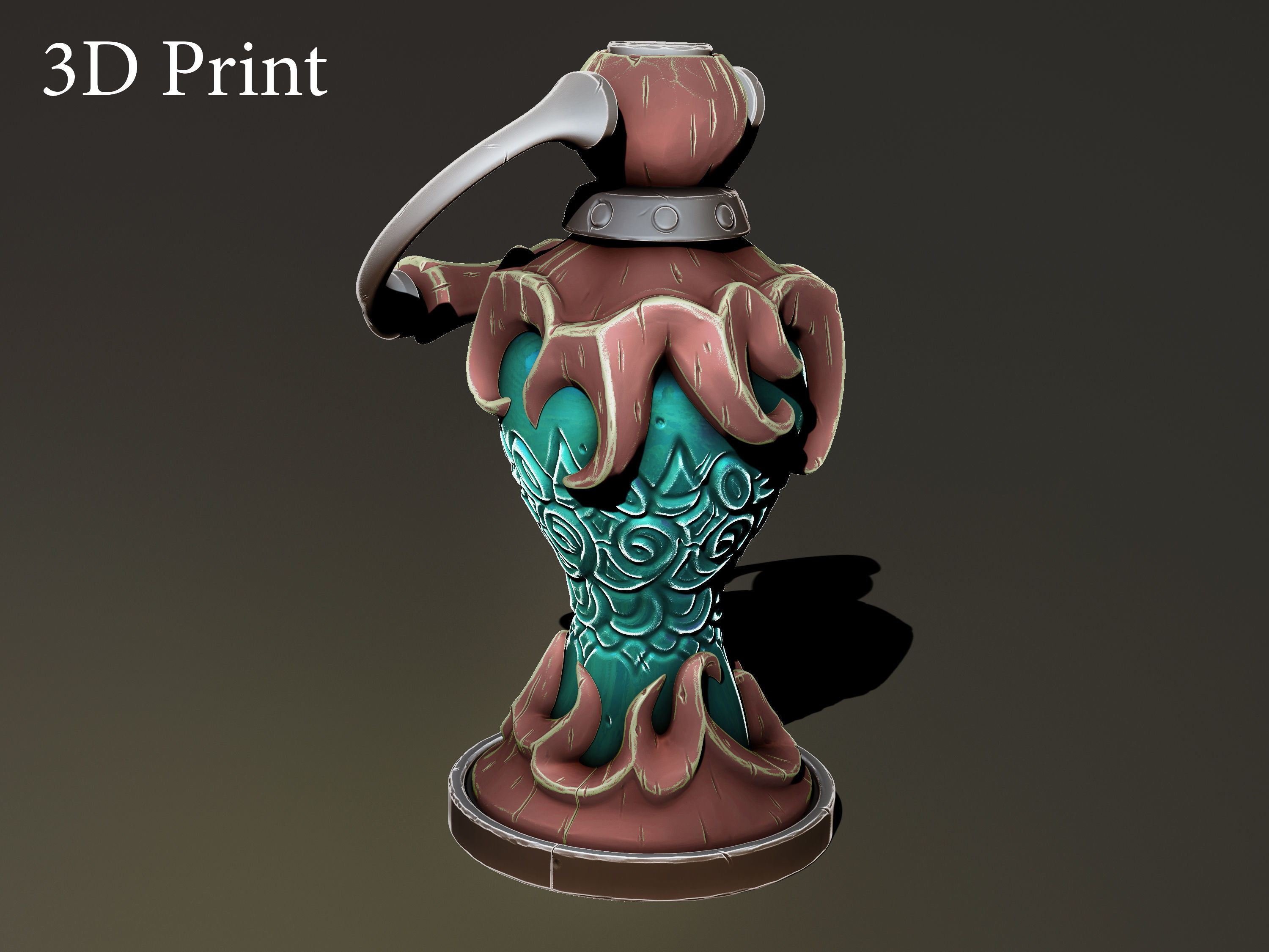 Fantasy lamp 3d print 3D print model_3