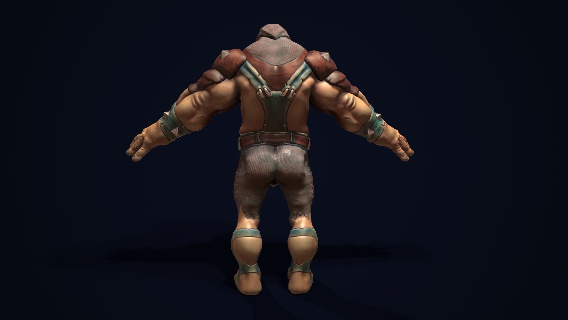 character Weasel Weldon Low-poly 3D model_7