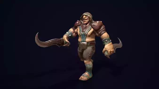 character Weasel Weldon Low-poly 3D model