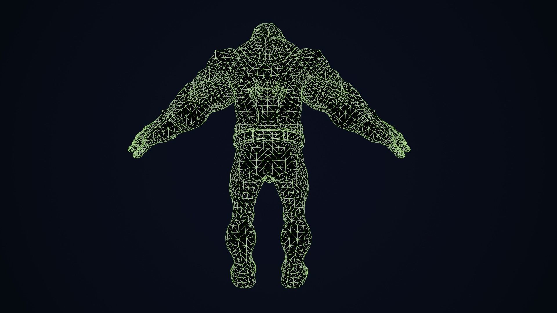 character Weasel Weldon Low-poly 3D model_14