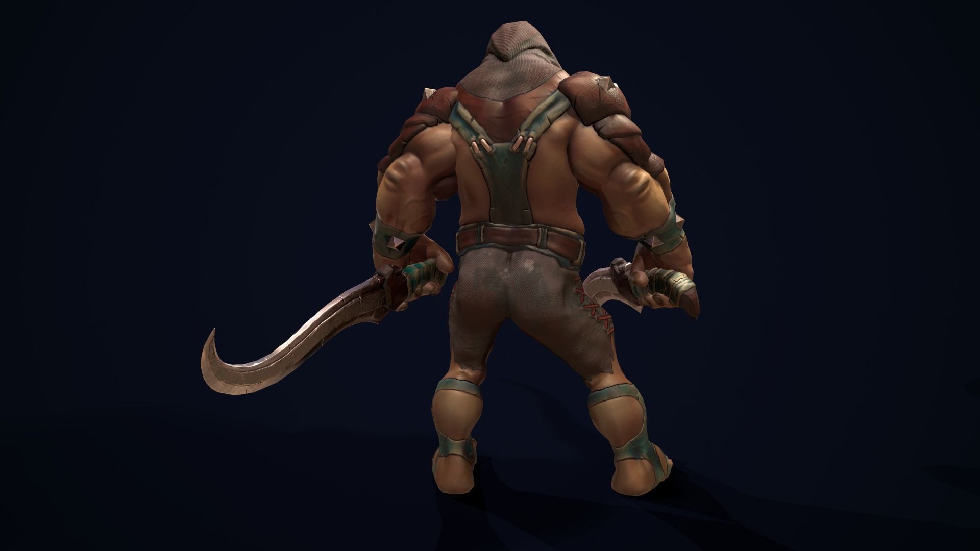 character Weasel Weldon Low-poly 3D model_10