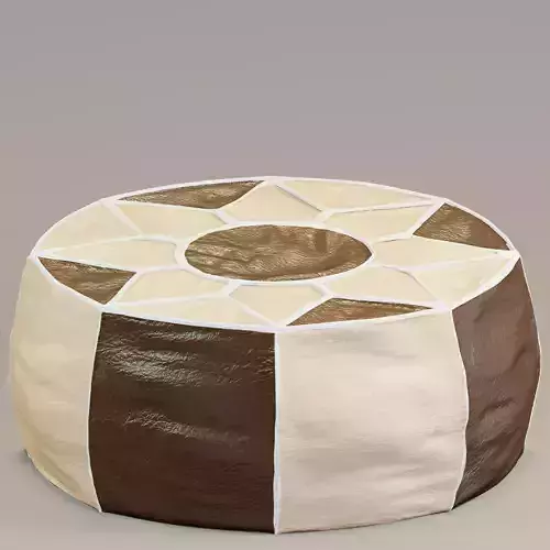  Marrakech leather pouf 