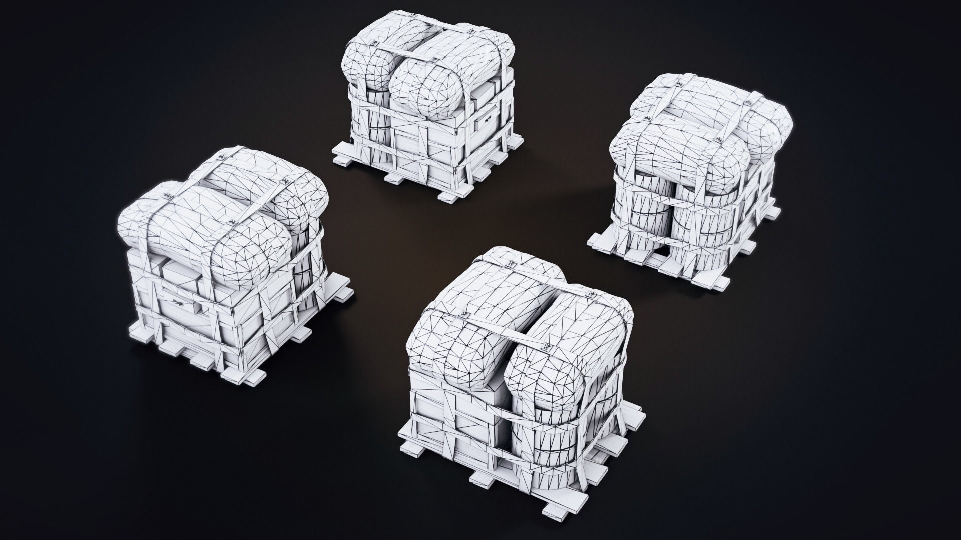 Air Drop  Low-poly 3D model_6