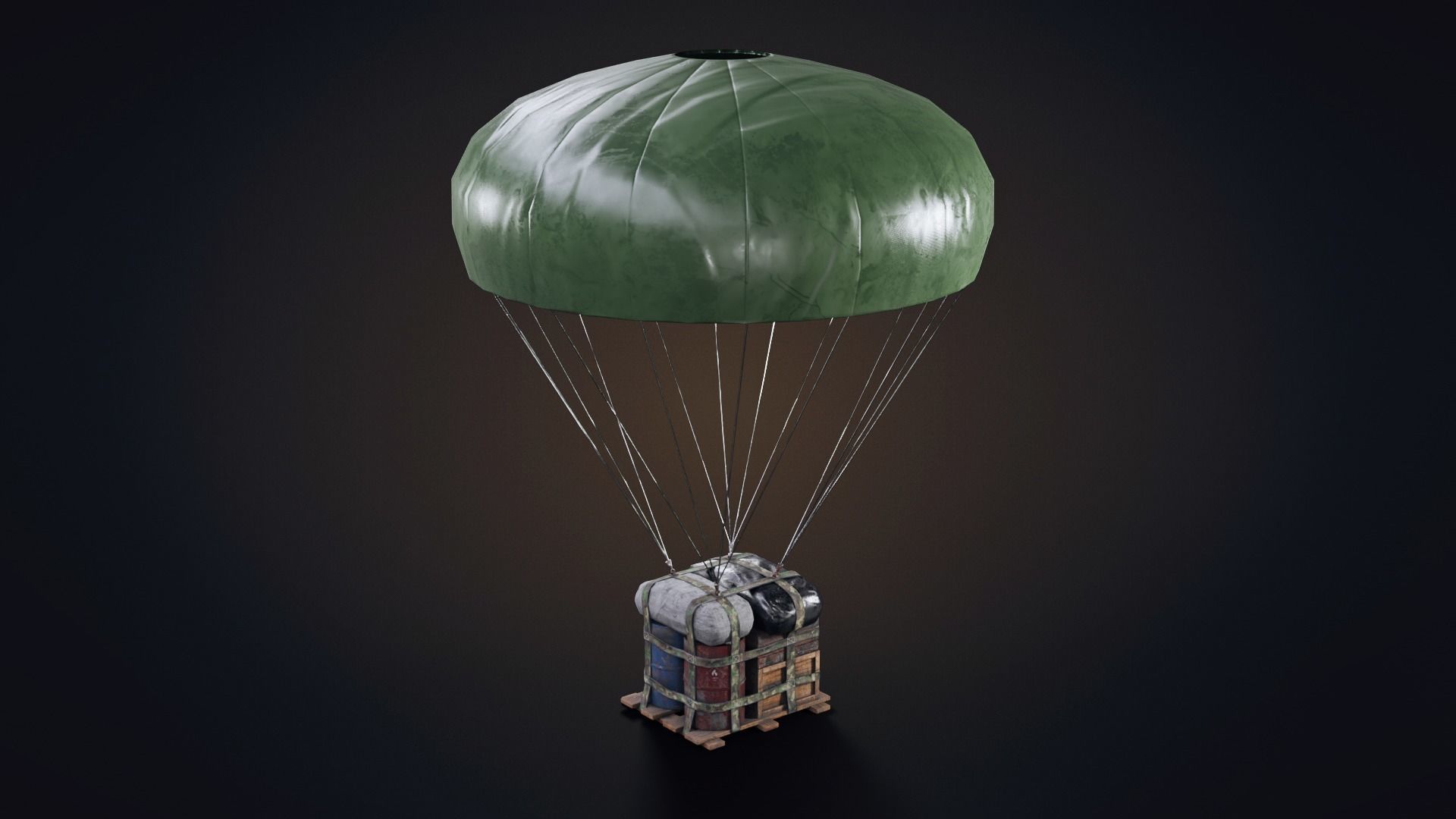 Air Drop  Low-poly 3D model_17