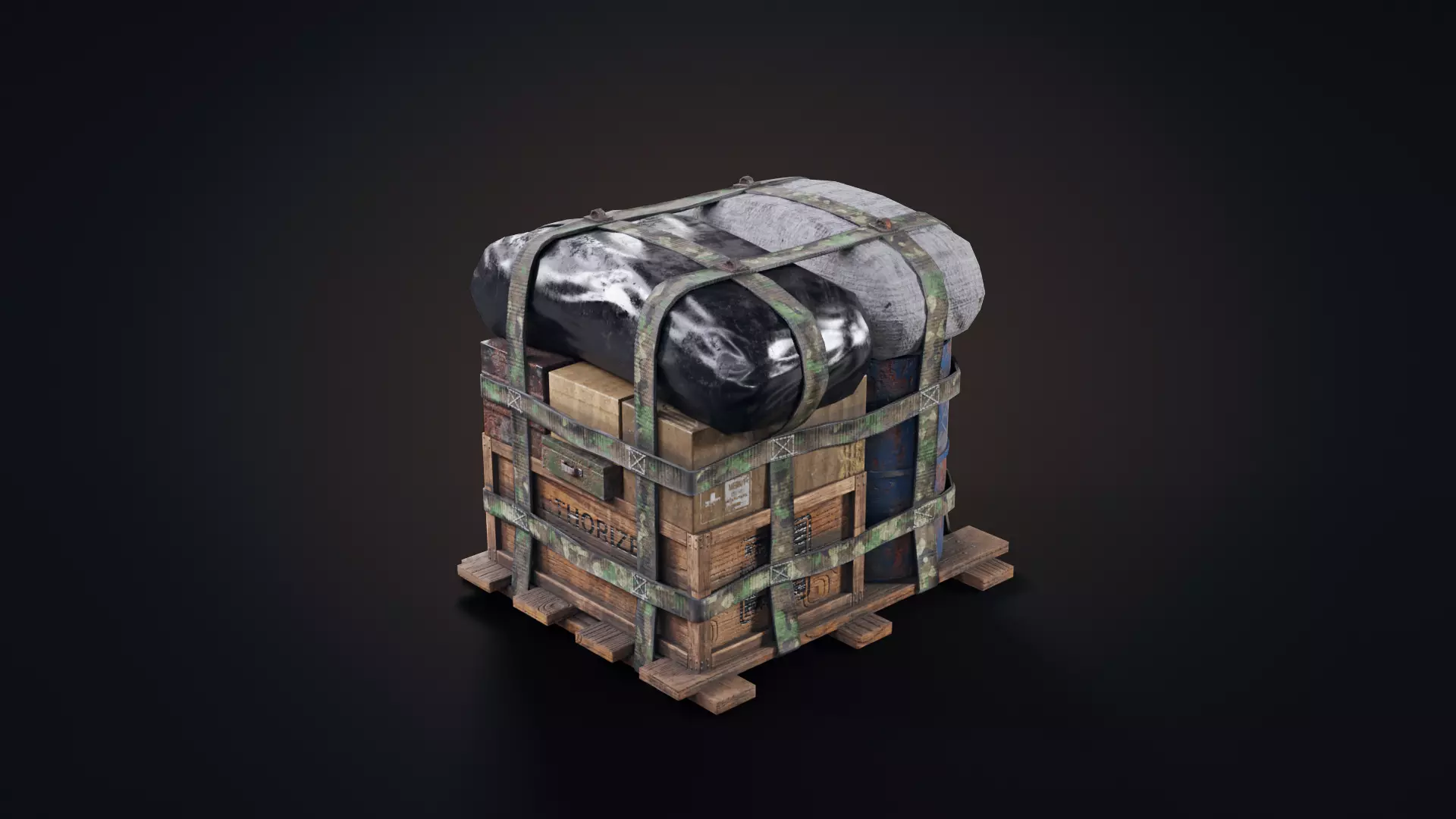 Air Drop  Low-poly 3D model_0