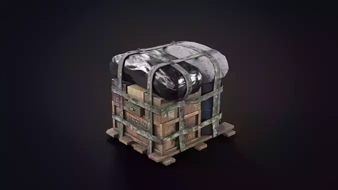 Air Drop  Low-poly 3D model