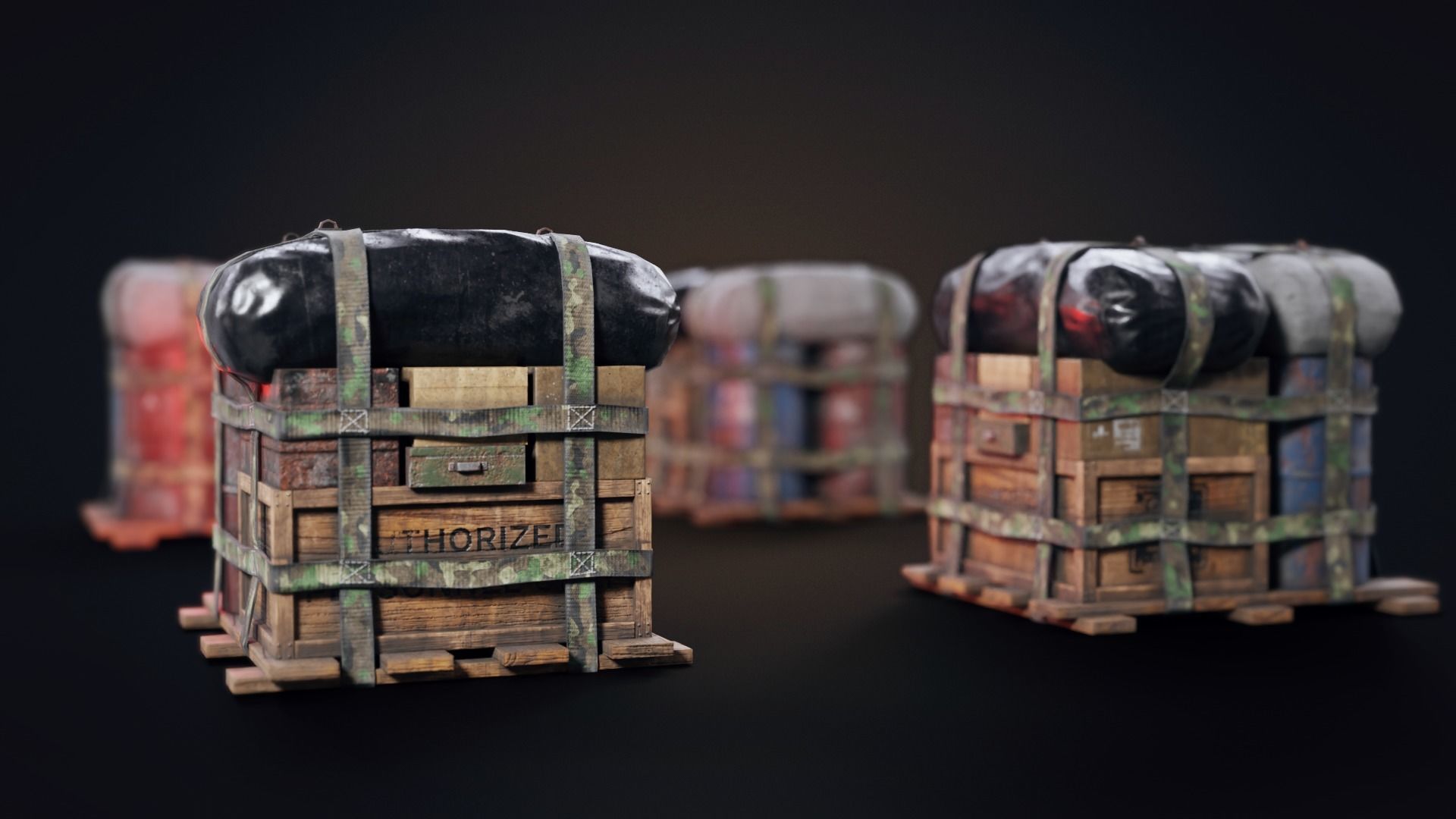 Air Drop  Low-poly 3D model_2