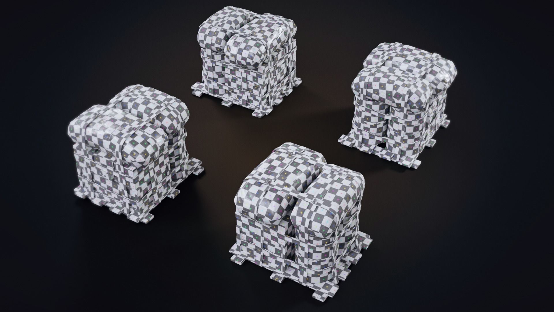 Air Drop  Low-poly 3D model_7