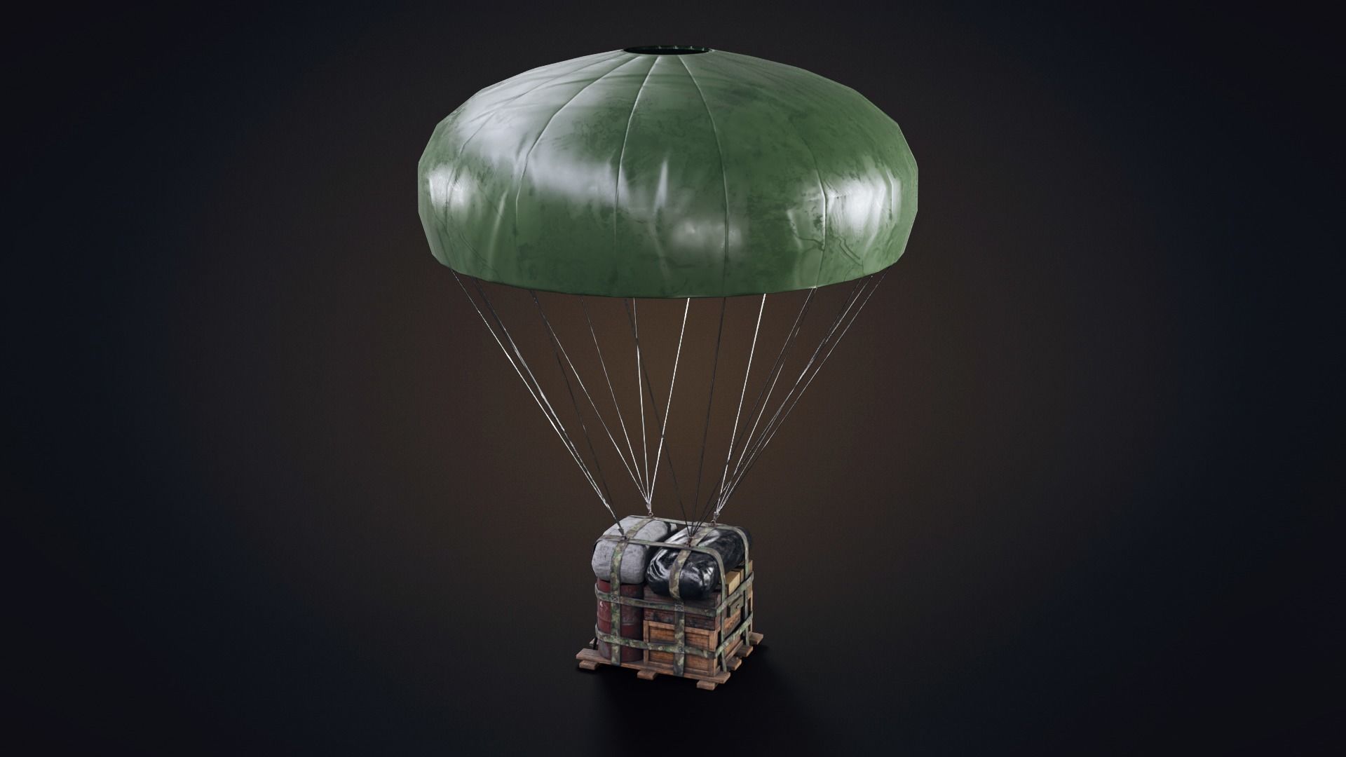 Air Drop  Low-poly 3D model_13
