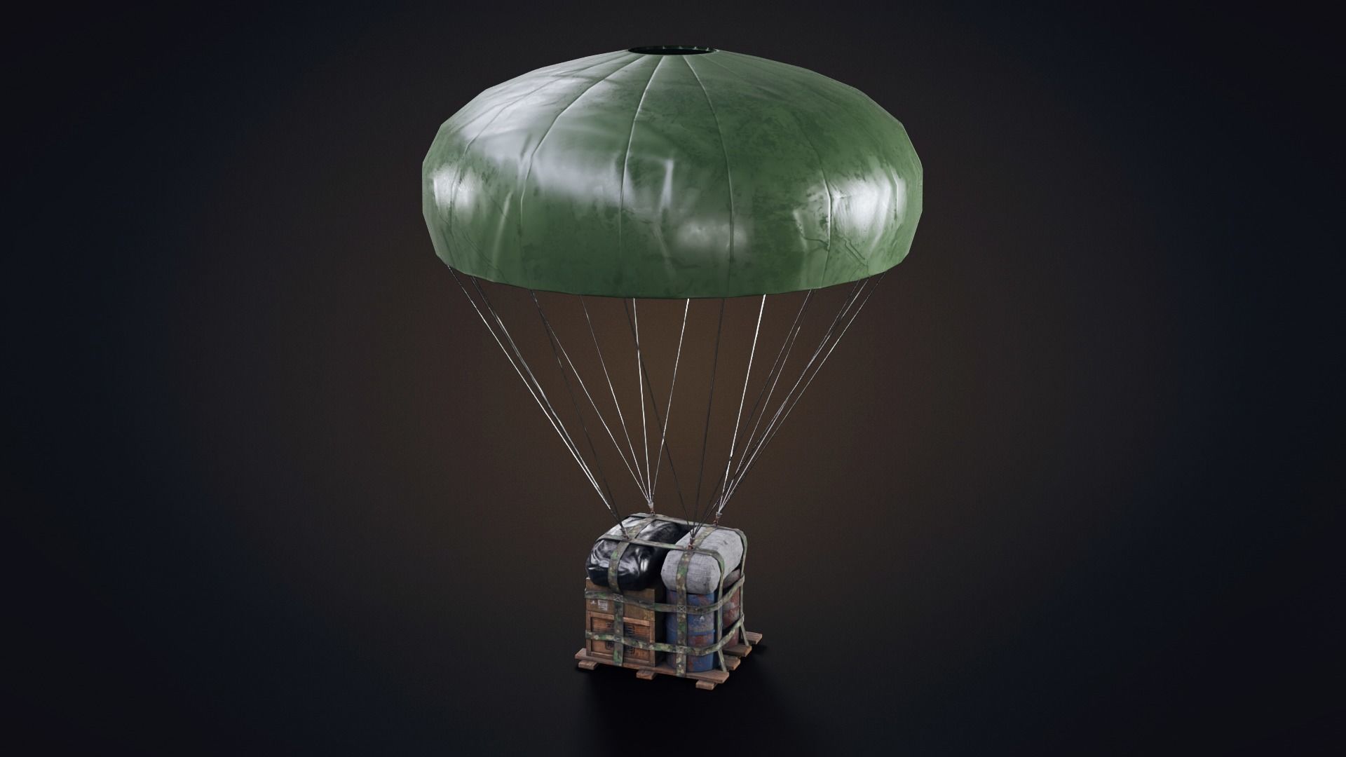 Air Drop  Low-poly 3D model_19