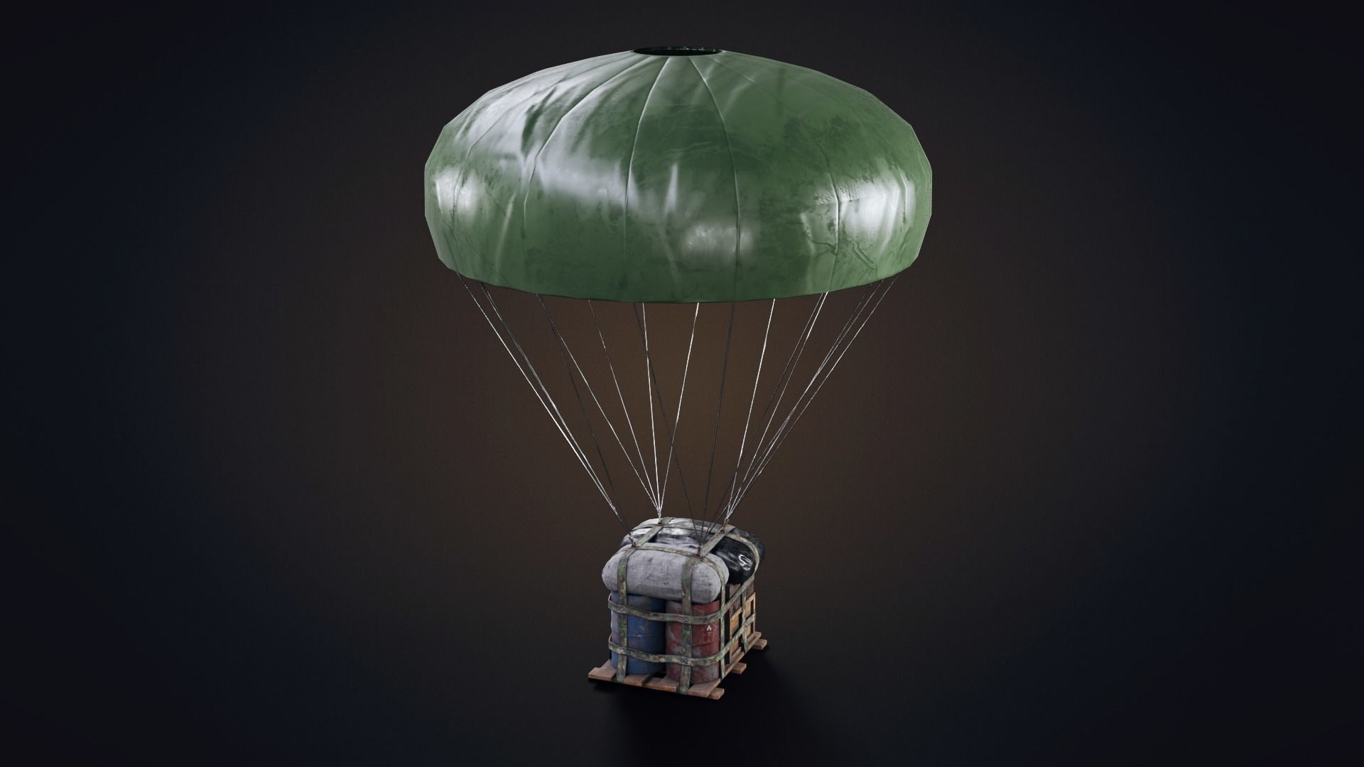 Air Drop  Low-poly 3D model_15