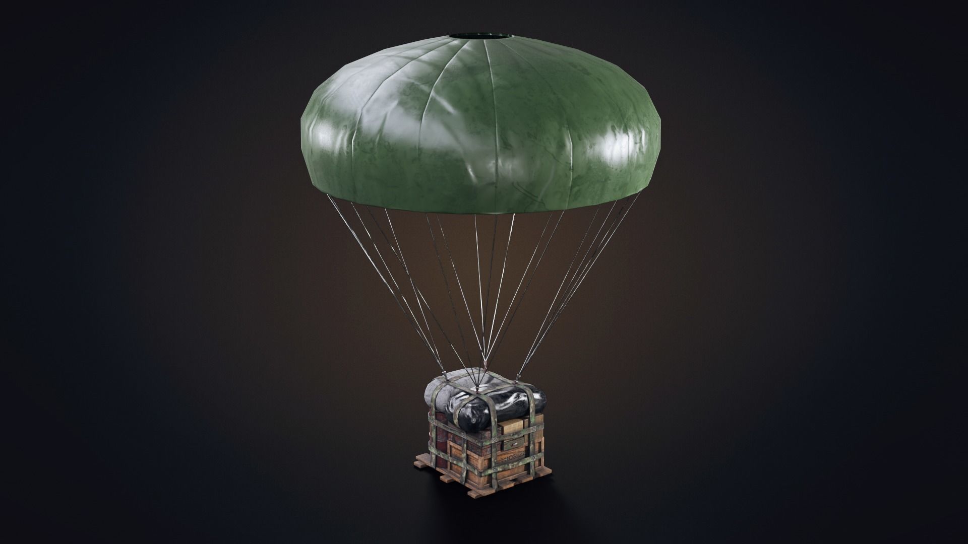 Air Drop  Low-poly 3D model_12