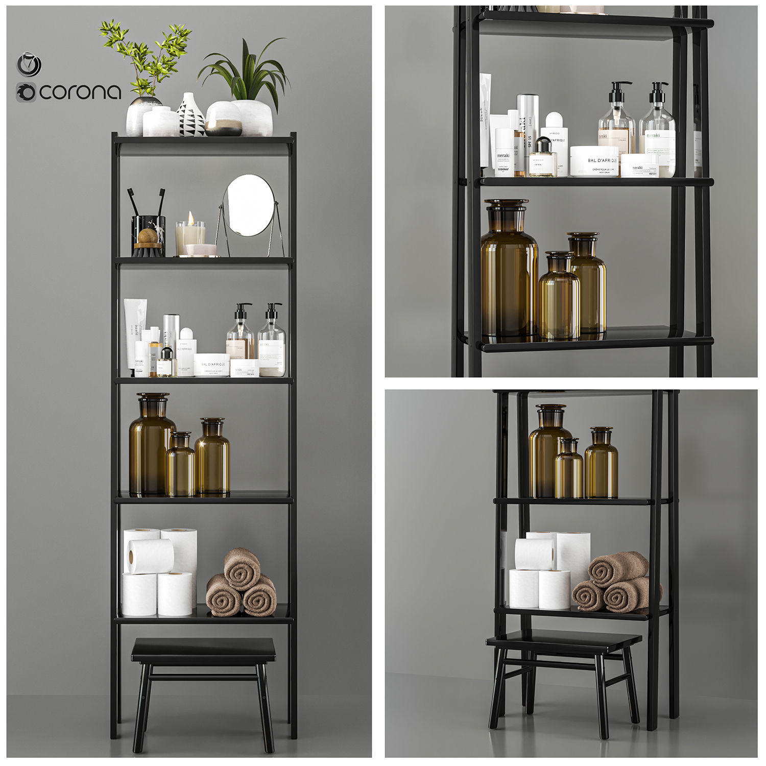 Bathroom accessories 3D model_1