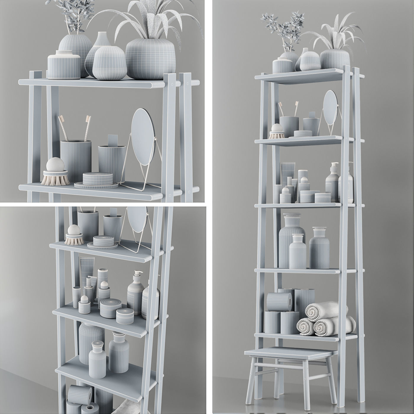 Bathroom accessories 3D model_4