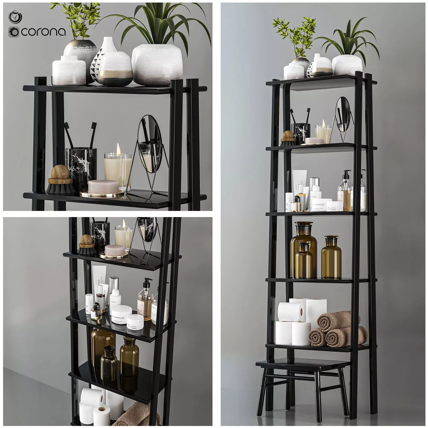 Bathroom accessories 3D model_0