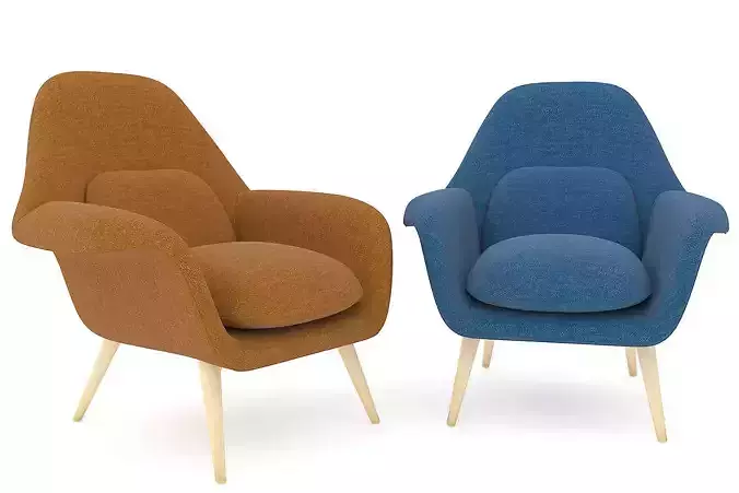 armchair pair of lounge chairs