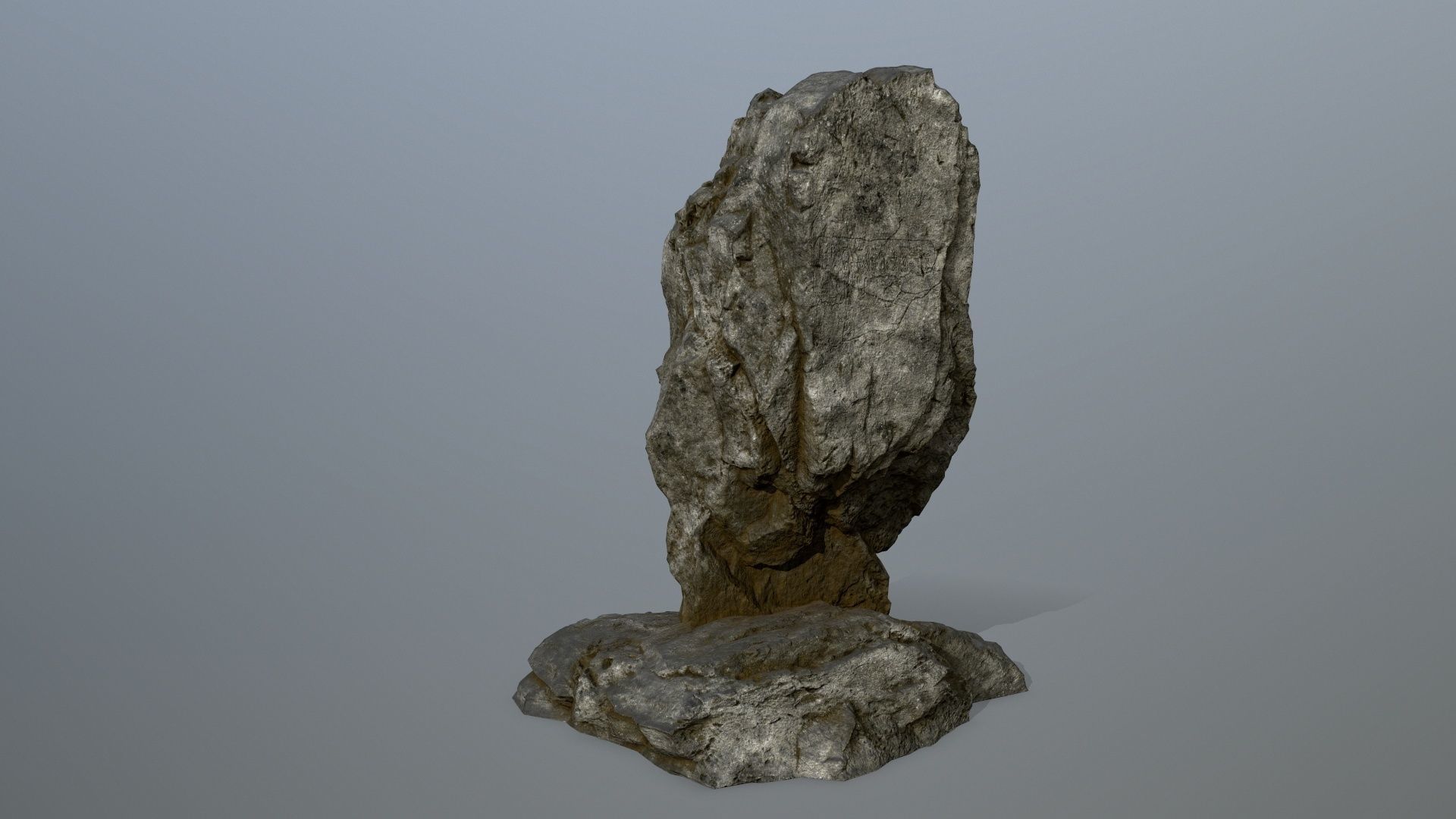 horus rock Low-poly 3D model_4