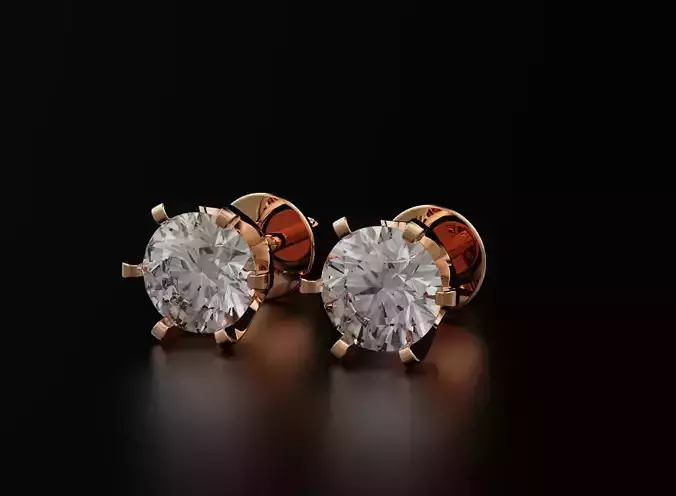 earrings studs with a diamond 084ctw 561