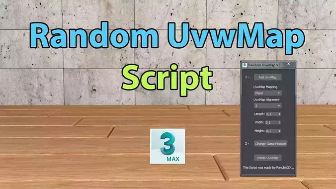 Random UvwMap Script 3D model
